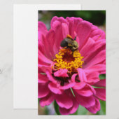 Papeterie Elégante fleur rose fleur maman fleur marguerite a (Devant / Derrière)