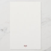 Papeterie Élégante photo Vintage rose floral (Dos)