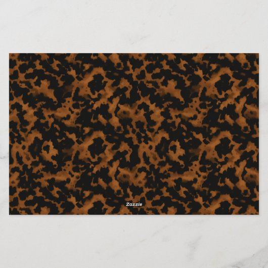 Papeterie Élégante typographie Monogram Tortoise Shell (Dos)