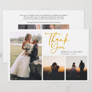 Papeterie Élégantes photos Mariages à la main Merci