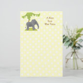 Papeterie Elephant et arbre (Debout devant)