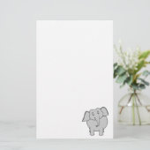 Papeterie Éléphant gris (Debout devant)