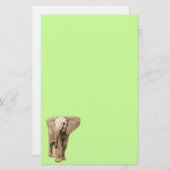 Papeterie Éléphant mignon de bébé (Devant / Derrière)