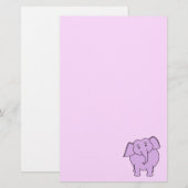 Papeterie Éléphant pourpre. Bande dessinée (Devant / Derrière)