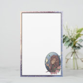 Papeterie Elfe Mâle mignon Et Papillon À Crème Pale (Debout devant)