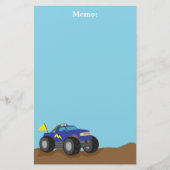 Papeterie Emballant le camion de monstre bleu, pour des (Devant)