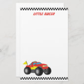 Papeterie Emballant le camion de monstre rouge, pour des (Devant / Derrière)