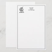 Papeterie Emblème de tête de l'licorne héraldique (Devant / Derrière)