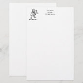 Papeterie Emblème héraldique du lion debout (Devant / Derrière)