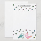 Papeterie Embrasser les oiseaux et les étoiles (Devant / Derrière)