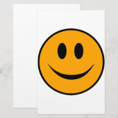 Papeterie Emoji du visage souriant (Devant / Derrière)