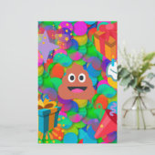 Papeterie emoji joyeux pod'anniversaire (Debout devant)