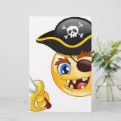 Papeterie emoji pirate (Debout devant)