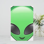 Papeterie émoticône alien (Debout devant)
