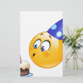 Papeterie émoticône anniversaire (Debout devant)