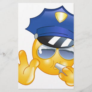 Papeterie émoticône de police
