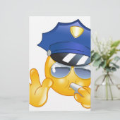 Papeterie émoticône de police (Debout devant)