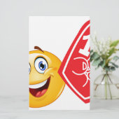 Papeterie émoticône sportif (Debout devant)