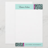 Papeterie Empreinte de léopard (Devant / Derrière)