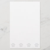 Papeterie Empreinte de patte de chien coupé en papier (Devant)