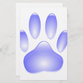 Papeterie Empreinte de patte de chien de verre (Devant / Derrière)