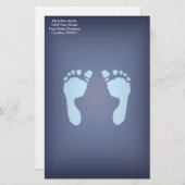 Papeterie Empreintes bébé (Garçon) (Devant / Derrière)