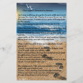 Papeterie Empreintes de pas dans le sable (Devant)