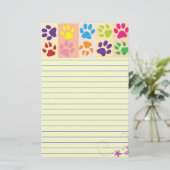 Papeterie Empreintes de pattes (Debout devant)