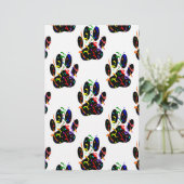 Papeterie Empreintes de pattes Confetti Et Motif Party Strea (Debout devant)