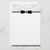 Papeterie en argent et noir (Devant / Derrière)