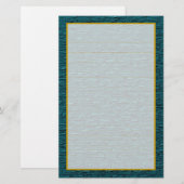 Papeterie en brique d'acier turquoise (Devant / Derrière)