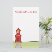 Papeterie En-tête de l'école de l'enseignant de cuisine (Debout devant)