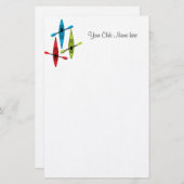 Papeterie En-tête de lettre de kayak (Devant / Derrière)