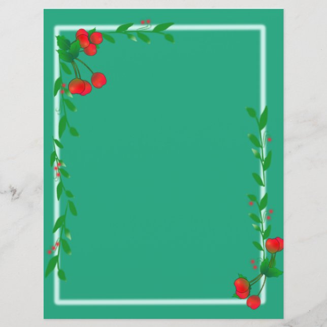 Papeterie encadrée Cherry Cottage (Devant)