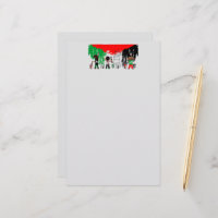 Enfants de Gaza peignant le drapeau de la Palestin