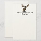 Papeterie Enfants orignaux stationnaires personnalisés (Devant / Derrière)