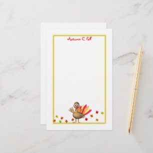 Papeterie Enfants Thanksgiving Baby Turkey