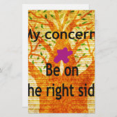 Papeterie Enraciné dans la droiture Baobab perspective Vinta (Devant / Derrière)