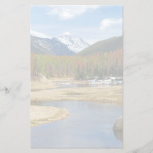 Papeterie Enroulement le fleuve Colorado avec des montagnes