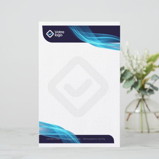 Papeterie Entête de lettre simple (Debout devant)