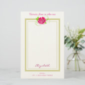 Papeterie Entreprise rose personnalisée (Debout devant)