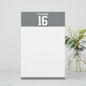 Papeterie Équipe de Jersey Charcoal Grey Sports (Debout devant)