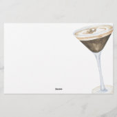 Papeterie Espresso Martini douche nuptiale Qui suis-je jeu (Dos)