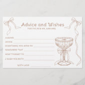 Papeterie Espresso Martini Fête des mariées Conseils et souh (Devant)