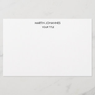 Papeterie Esthétique Simple Professionnel Blanc Moderne