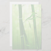 Papeterie Étapes en bambou exotique et Arrière - plan jaune  (Devant / Derrière)