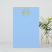 Papeterie Été heureux Sun. Jaune et bleu (Debout devant)
