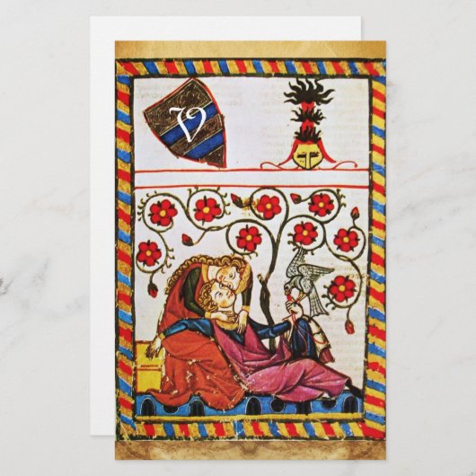 PAPETERIE ETERNAL LOVE VALENTINE'S DAY PARCHMENT MONOGRAM (Devant / Derrière)