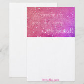 Papeterie Étincelle stationnaire (Devant / Derrière)