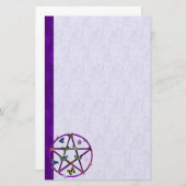 Papeterie Étoile et papillons de Wiccan (Devant / Derrière)